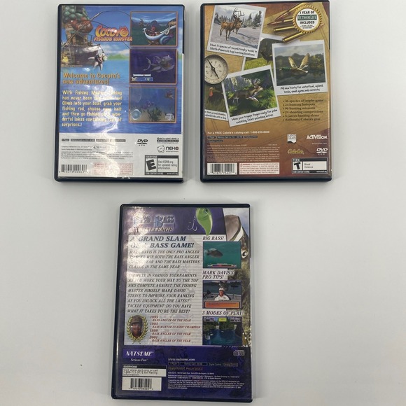 PlayStation 2 Fishing & Hunting 3-Game Bundle Cabela's Mark Davis Cocoto - Picture 2 of 5
